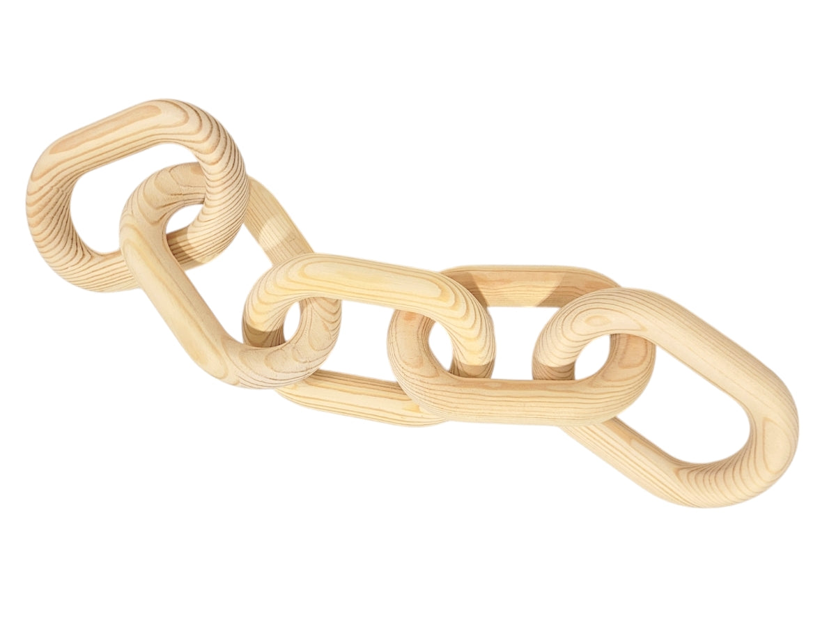 DECMAD04MAD - Cadena decorativa LongChain Wood 55x10 cm